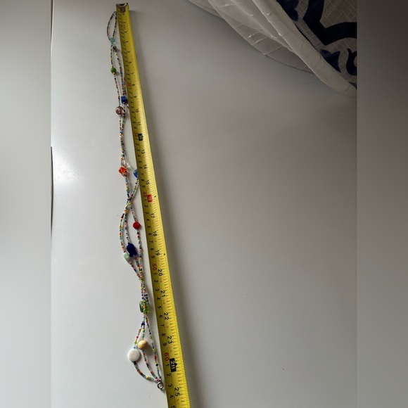 Handmade Multicolor Multistrand Beaded Necklace - Picture 6 of 6